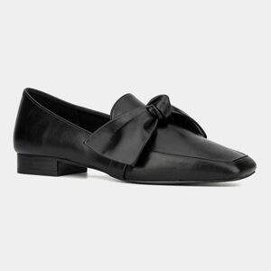 NWT New York & Company Dominca Bow Detail Loafers in Black - Size 11